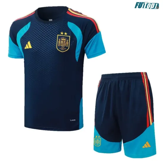Camiseta de Entrenamiento España 2026 Kit Azul Marino 2 Estrellas
