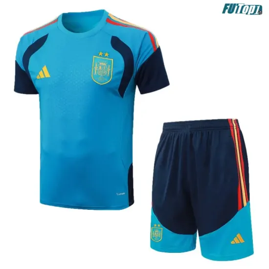 Camiseta de Entrenamiento España 2026 Kit Azul Real 2 Estrellas