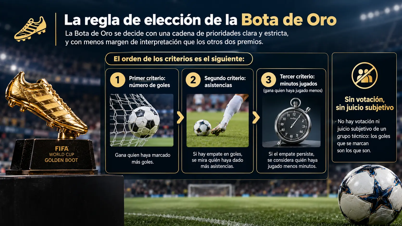 Criterios de adjudicación del Balón de Oro.